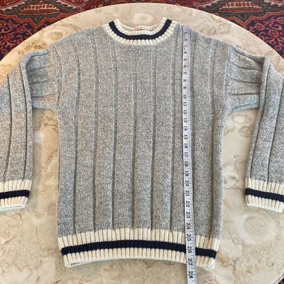 Vintage Daniel Hechter Wool Blend Cable Knit Preppy Sweater - Picture 13 of 16